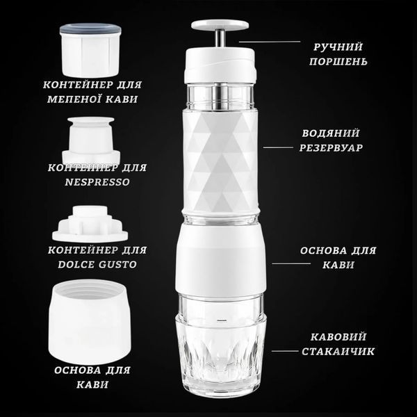 Портативная ручная кофемашина CAFELFFE  7844 фото