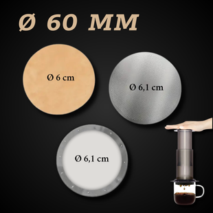 Металлические фильтры для AeroPress + 100 бумажных фильтров 2021 фото