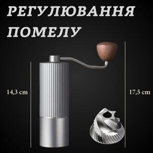 Кофемолка и мельница для кофе с металлическими жерновами SUS420 7001 фото