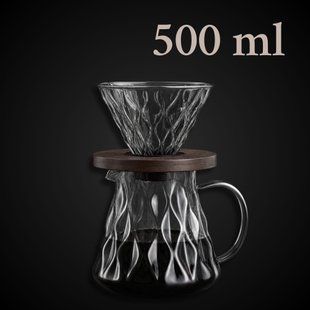 Пуровер-набір з скла 500 мл 4022 фото
