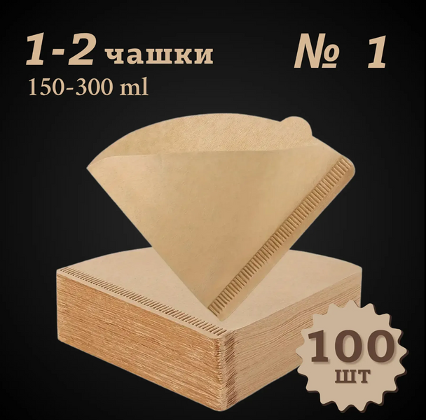Набір Класичний Чорний &mdash; кавомолка, воронка V60 і фільтри №1 10007 фото