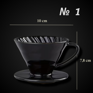 Керамічна воронка V60 №1 (на 1&ndash;2 чашки) 4026 фото