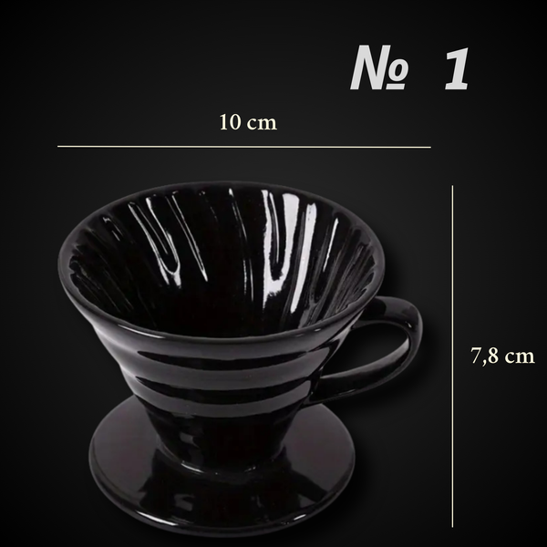 Керамічна воронка V60 №1 (на 1&ndash;2 чашки) 4026 фото